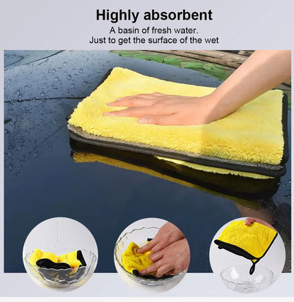 Premium Microfiber Car Wash Towels - Ultra Absorbent Cleaning Cloths (10-Pack, 30x60cm)