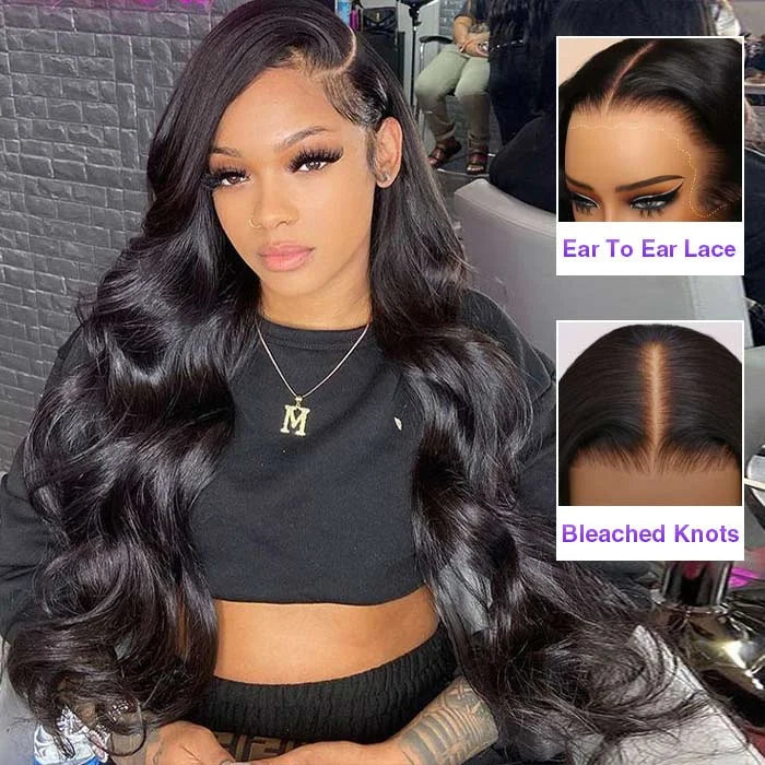 Brazilian Body Wave Human Hair Wig – HD Lace Front, 180% & 200% Density, 16–38 Inch