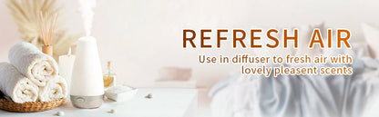 HIQILI Nature-Inspired Fragrance Oil Set - 6 Premium Scents for Aromatherapy, Diffusers, Humidifiers & Candles (10ml)