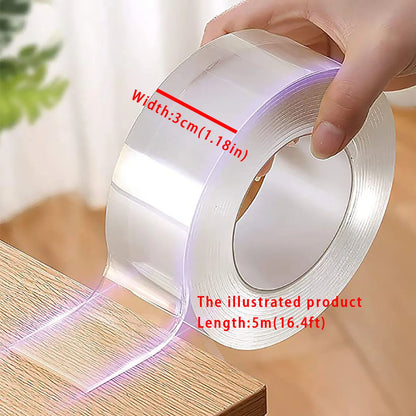 Ultra-Strong Double-Sided Adhesive Tape — Waterproof, 1mm Thick, Multiple Sizes