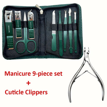 Stainless Steel Nail Care Kit with Travel Case
