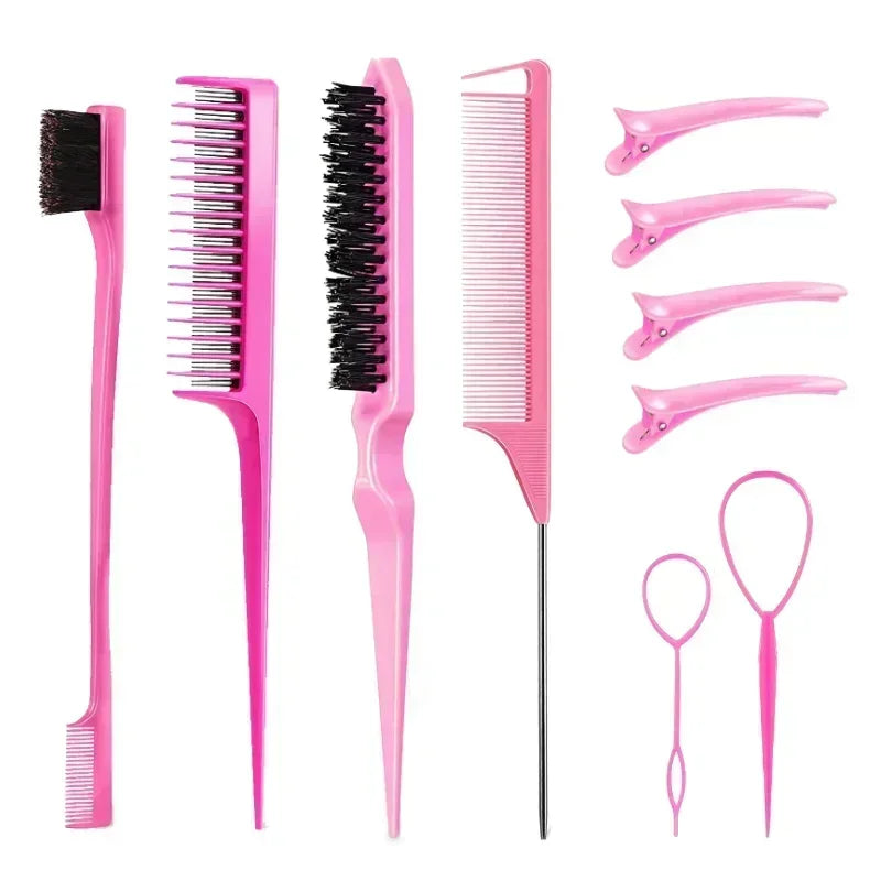 Professional Hair Styling Comb Set for Teasing, Braiding, and Expert Styling - Flexivo