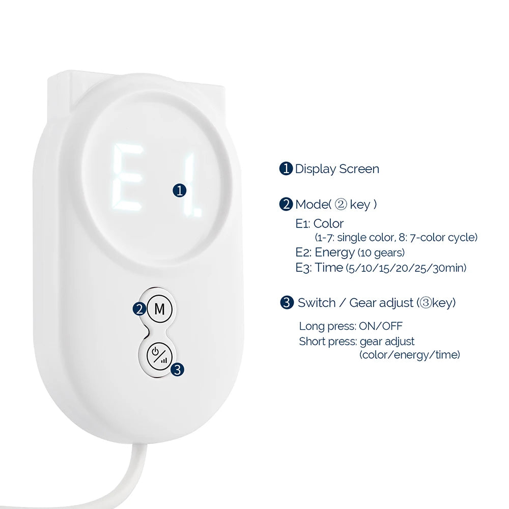 7-Color LED Light Therapy Face Mask - Silicone Skin Care Beauty Device for Home Use