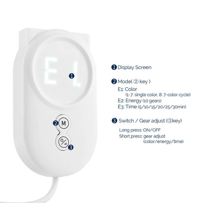 7-Color LED Light Therapy Face Mask - Silicone Skin Care Beauty Device for Home Use