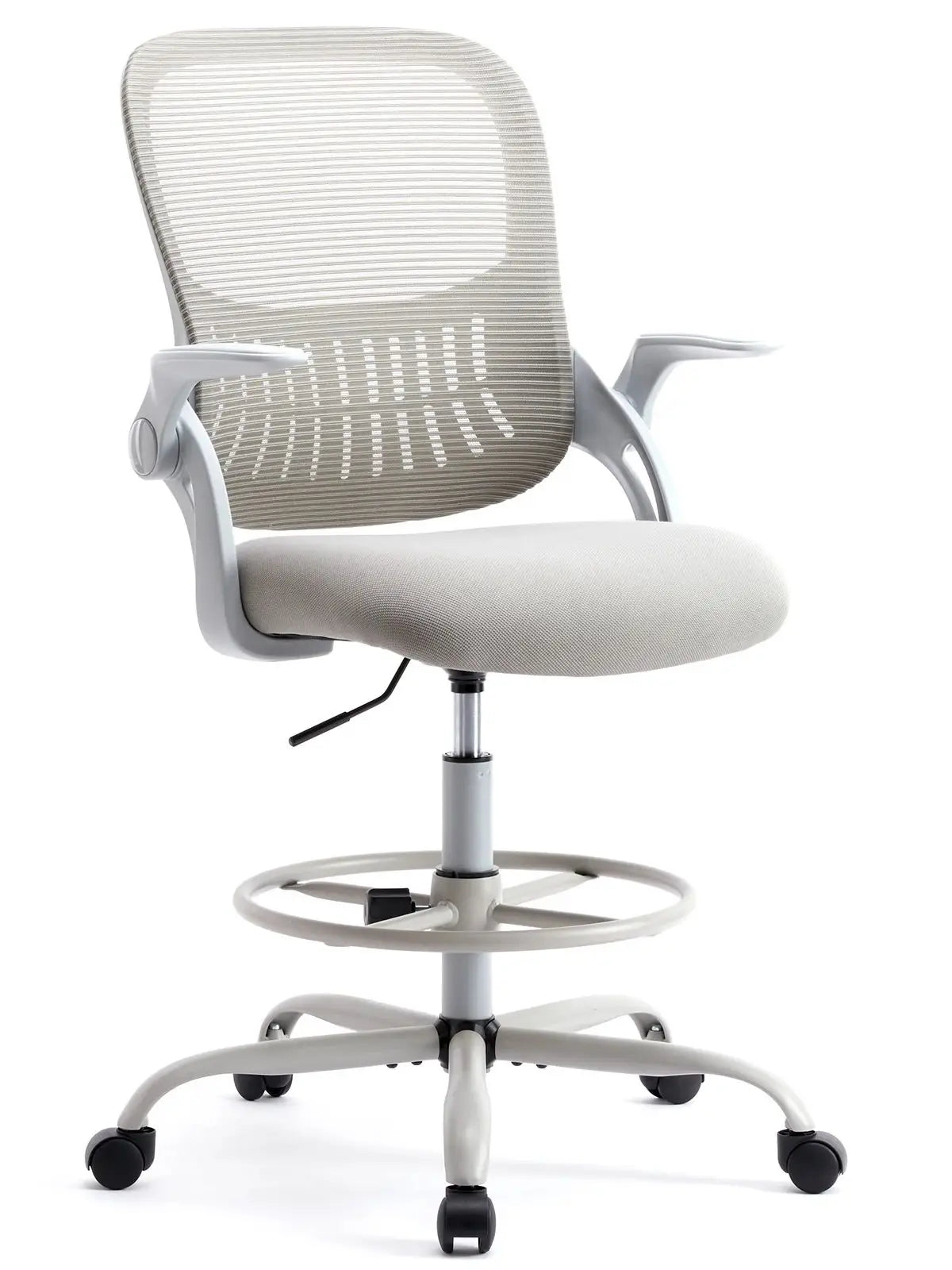 Ergonomic Mesh Office Chair, No Headrest, Adjustable Height & Armrests