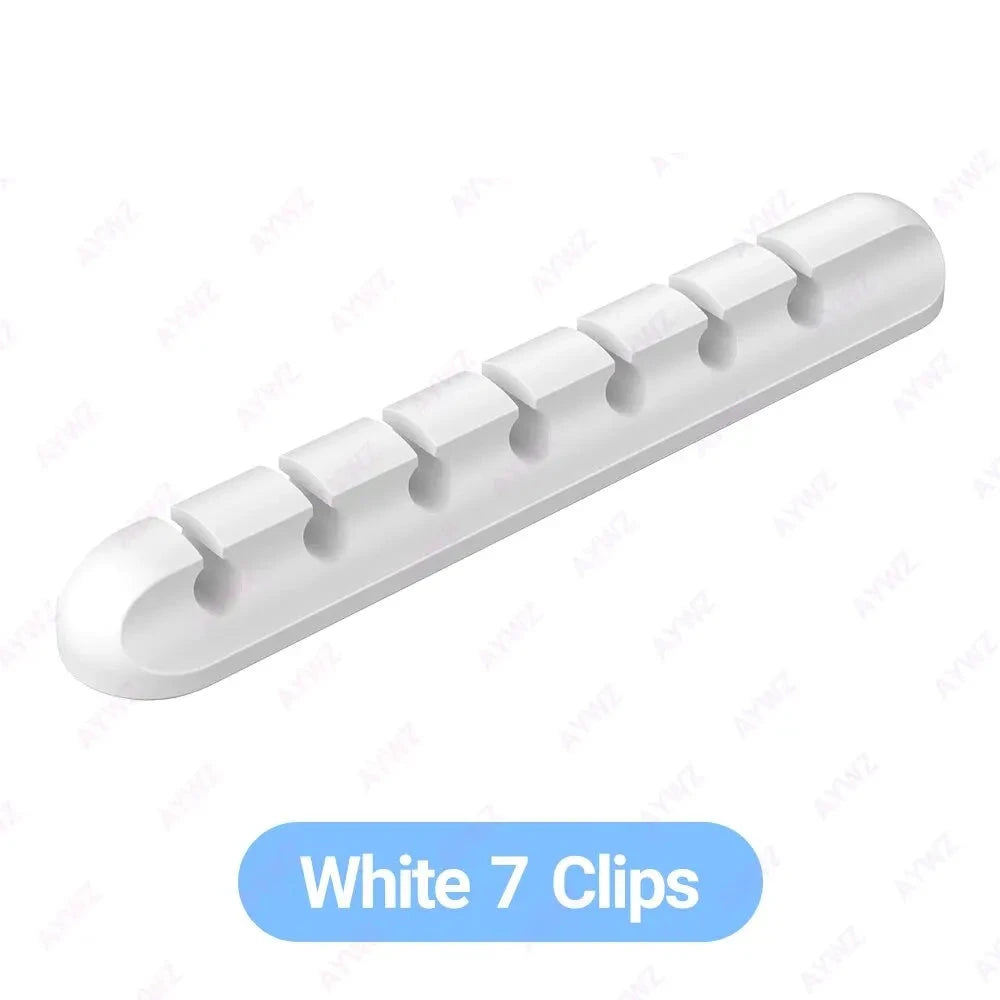 Adhesive Cable Organizer with 3, 5 or 7 Slots