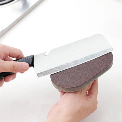 Handled Kitchen Scrub Brush with Emery Surface