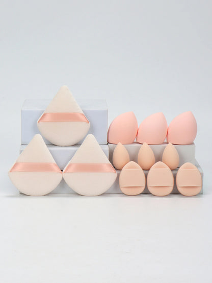 12-Piece Makeup Sponge & Powder Puff Set