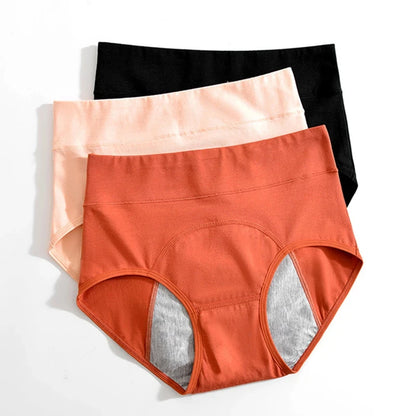 Leak-Proof Period Underwear – High Waist Cotton Briefs