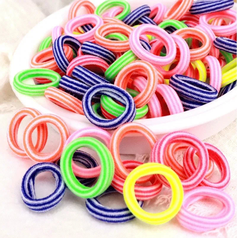 Nylon Mini Elastic Hair Ties, Assorted Packs