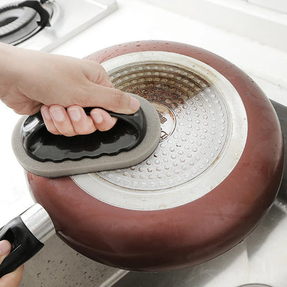 Handled Kitchen Scrub Brush with Emery Surface