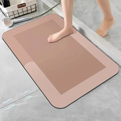 Diatomaceous Earth Bath Mat — Super Absorbent, Non-Slip & Fast Drying