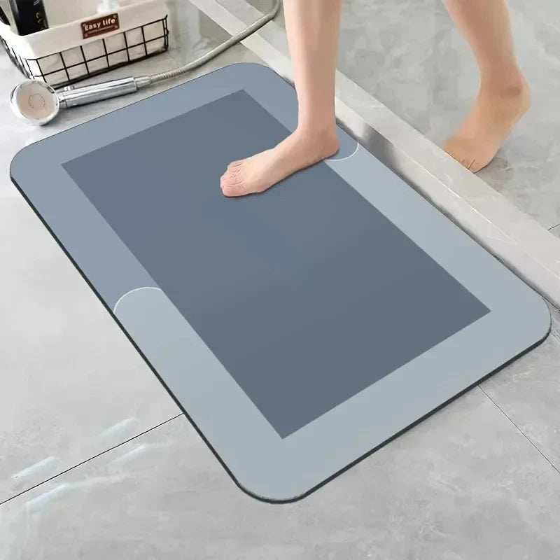 Diatomaceous Earth Bath Mat — Super Absorbent, Non-Slip & Fast Drying