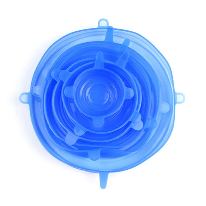 Silicone Stretch Lids - 6-Piece Reusable Food Storage Covers