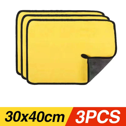 Premium Microfiber Car Wash Towels - Ultra Absorbent Cleaning Cloths (10-Pack, 30x60cm)