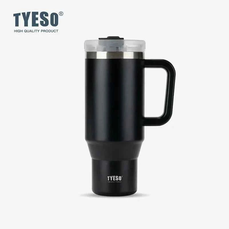 Vacuum Insulated Travel Mug with Straw & Handle for Ultimate Convenience - Flexivo