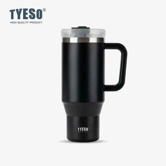 Vacuum Insulated Travel Mug with Straw & Handle for Ultimate Convenience - Flexivo