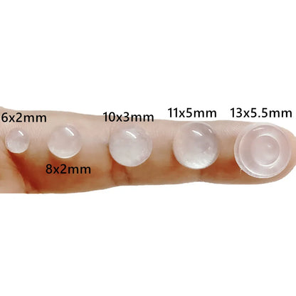 Self-Adhesive Silicone Cabinet Bumpers, 100 Pack