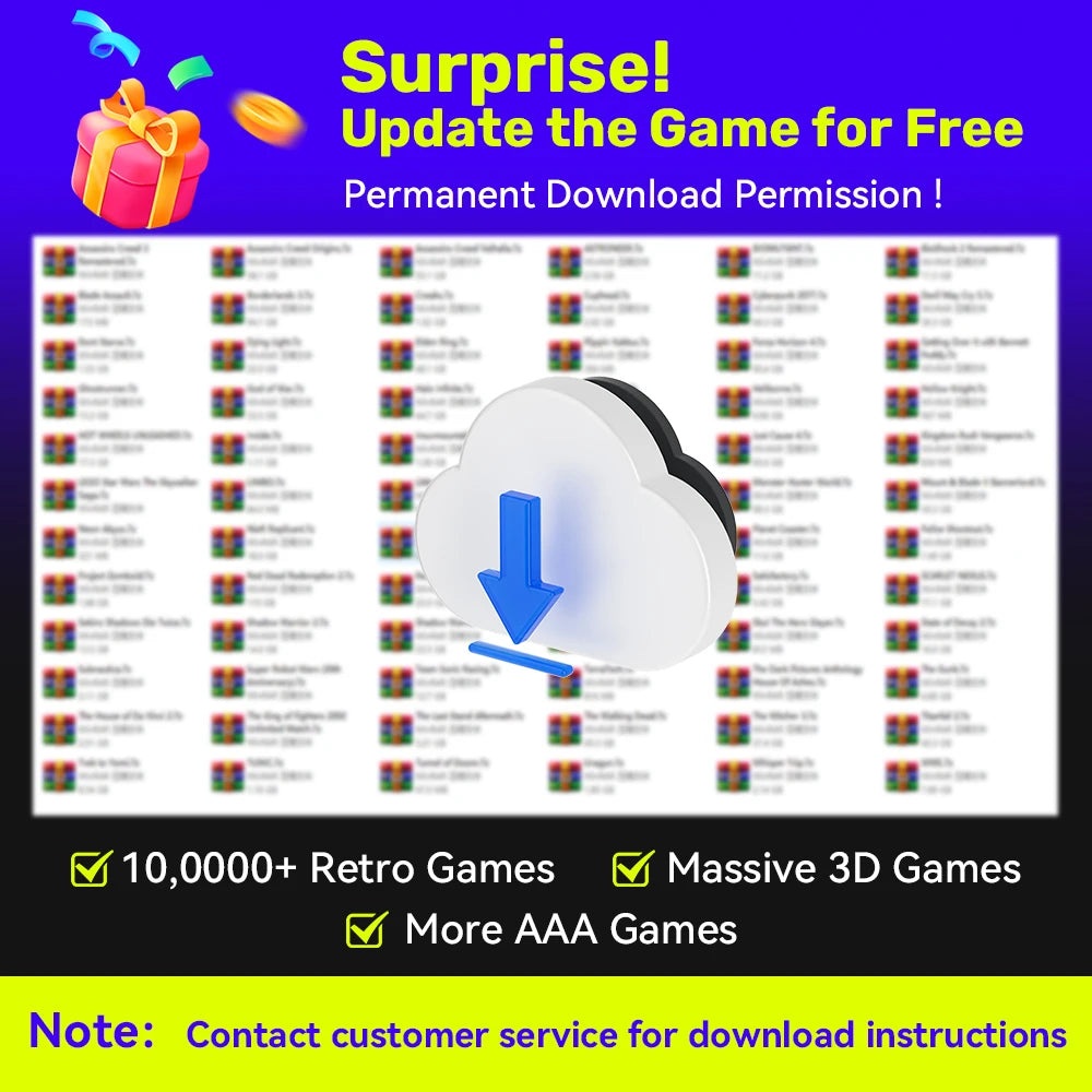 Retro Gaming External Hard Drive — 500GB, 38,000+ Games, 50+ Emulators (PS3/PS2/Switch/Xbox/Wii) - Flexivo