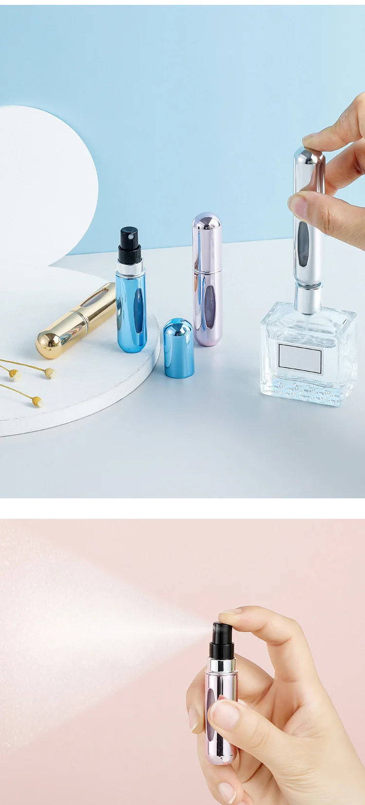 5ml Portable Perfume Refill Spray Bottle – Travel Atomizer