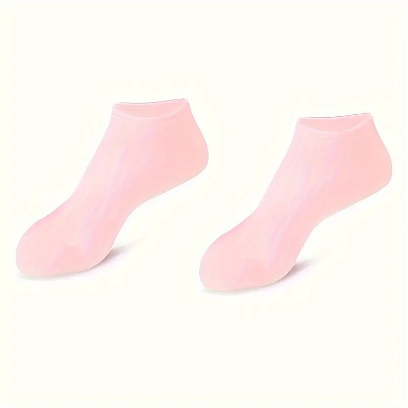 Silicone Gel Moisturizing Foot Socks - Dry & Cracked Heel Repair, Pedicure Care (1 Pair)