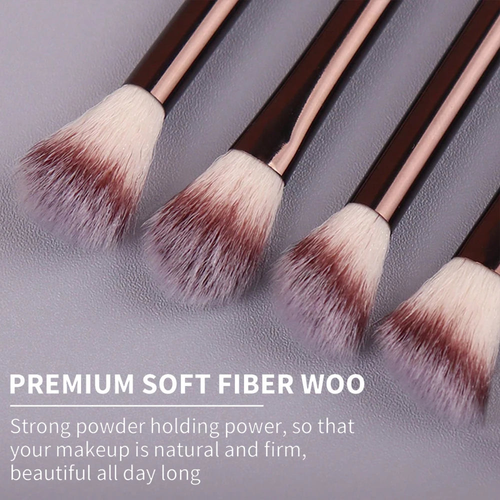 Kabuki Makeup Brush Set – 13 & 14 Piece Professional Blending Kit