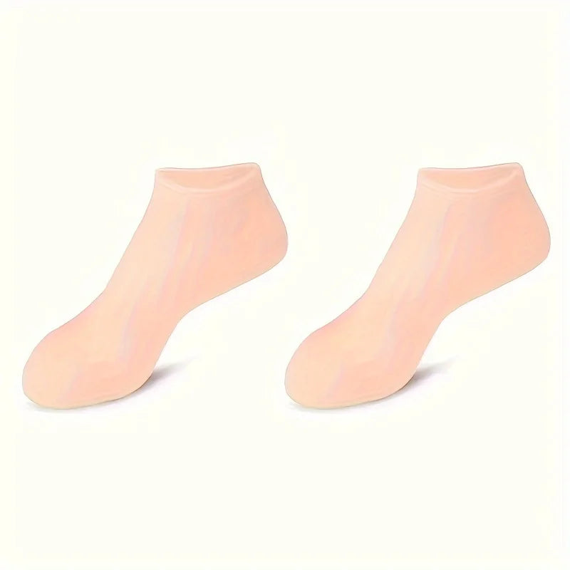 Silicone Gel Moisturizing Foot Socks - Dry & Cracked Heel Repair, Pedicure Care (1 Pair)