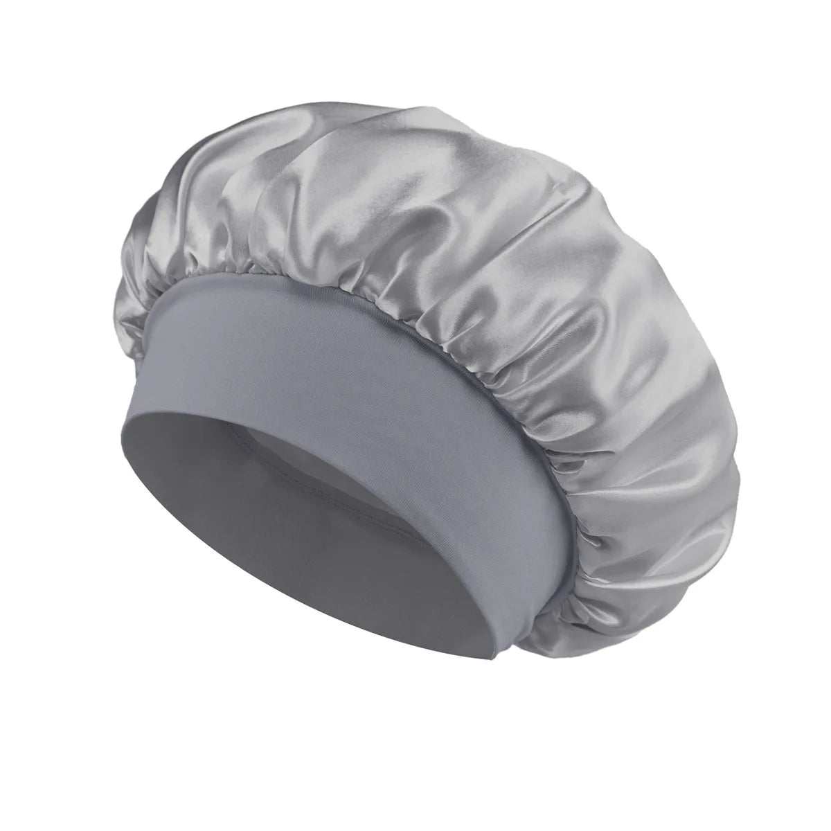 Satin Sleep Bonnet with Wide Elastic Band