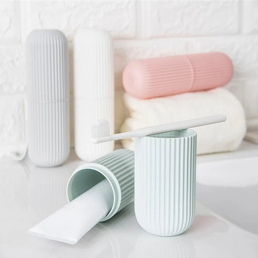 Portable Travel Toothbrush & Toothpaste Storage Case