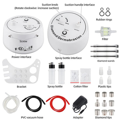 Professional Diamond Microdermabrasion Machine Water Spray Exfoliation Face Peeling Beauty Machine Pore Deep Cleaning Skin Care