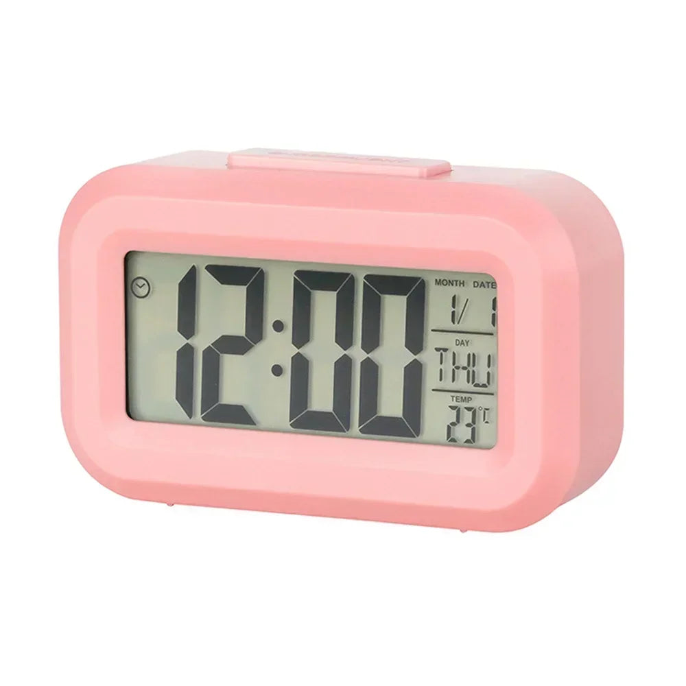 LED Digital Alarm Clock with Temperature & Date Display