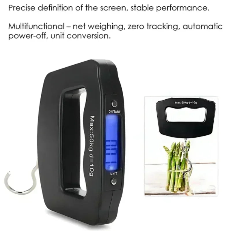 Digital Luggage Scale - 110lb Portable Travel Weight Scale with Backlight Display