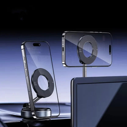 Magnetic Phone Holder — 360° Rotating Foldable Mount for Car, Gym & Kitchen - Flexivo