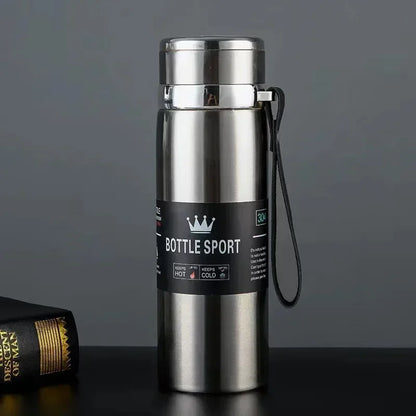 1000ml Stainless Steel Vacuum Thermos Bottle — Keeps Hot & Cold
