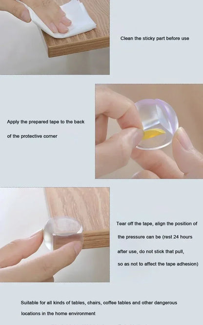 Baby Safety Corner & Edge Guards — Soft Silicone Protectors