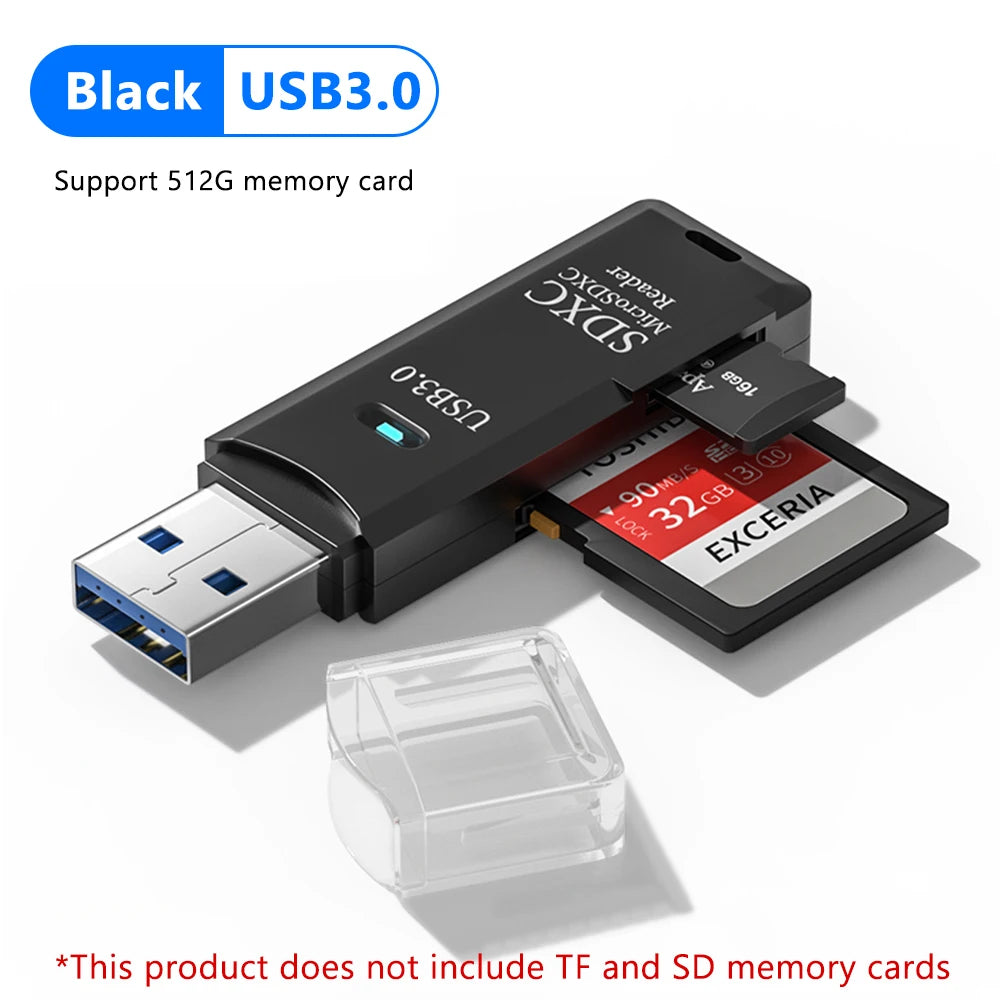 2-in-1 USB SD and microSD Card Reader