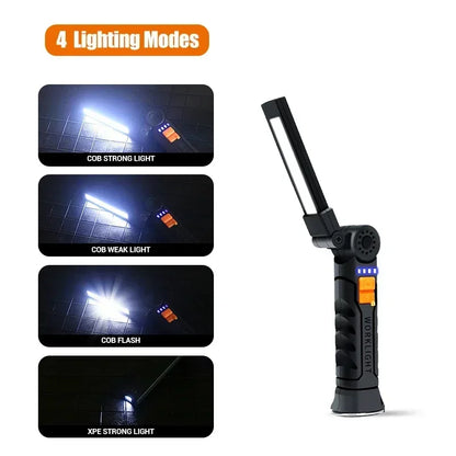 USB Rechargeable Magnetic LED Work Light