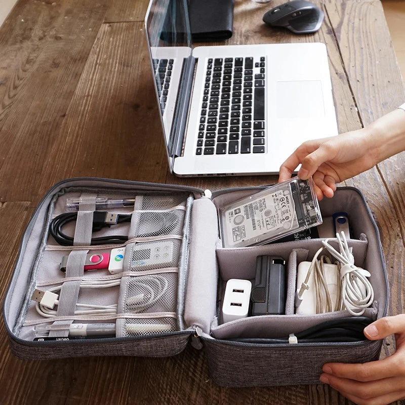 Flexivo Travel Cable Storage Bag – Waterproof Oxford Organizer