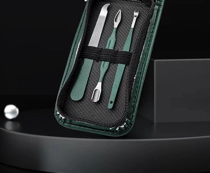 Stainless Steel Nail Clipper Set - 6-Piece Manicure & Pedicure Kit