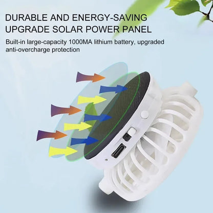 Solar Fan Cap — Breathable Outdoor Hat with USB & Solar Charging