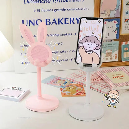 Height-Adjustable Rotatable Rabbit Phone Stand