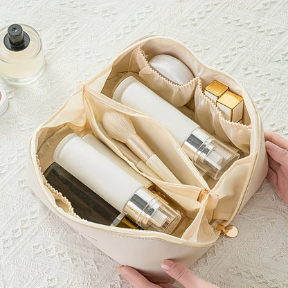 Zip-Closure Makeup Bag for Travel