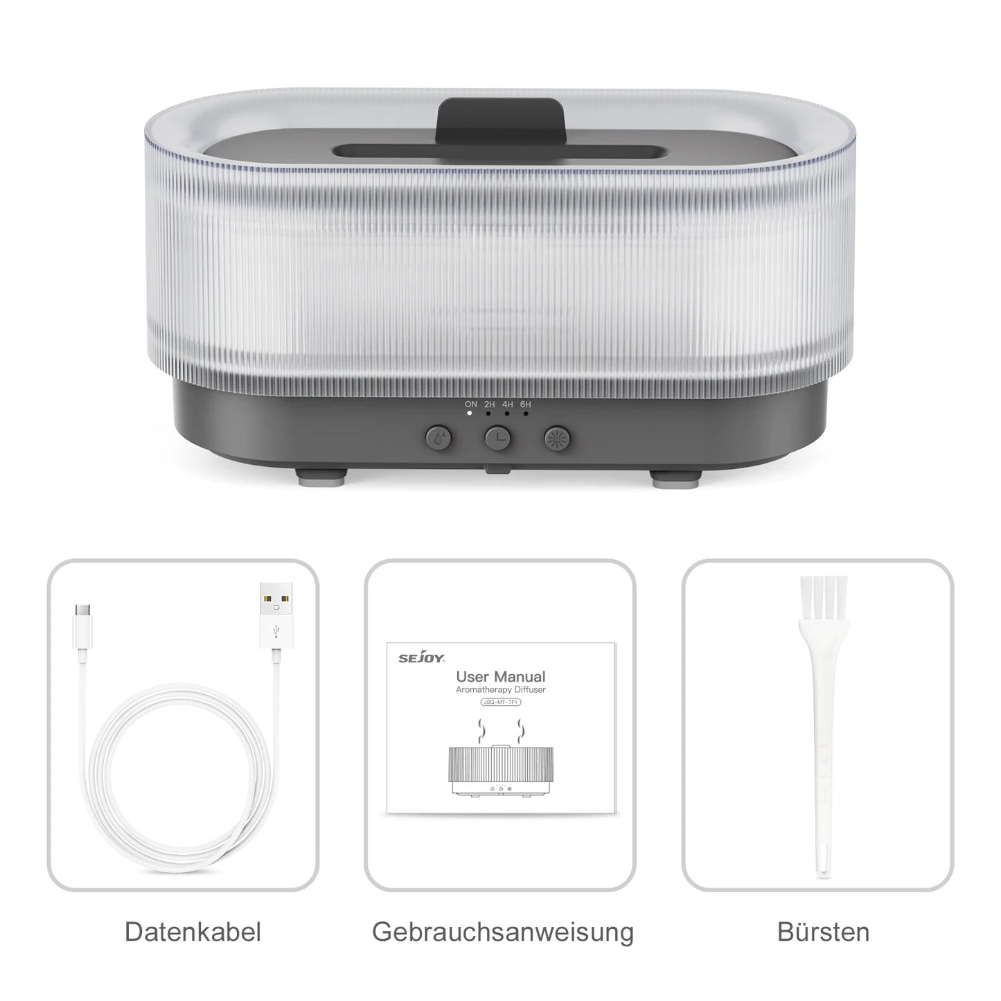 Sejoy Flame Aroma Diffuser - Essential Oil Humidifier with LED Light for Home