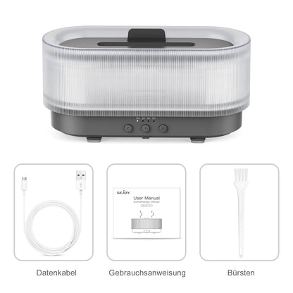 Sejoy Flame Aroma Diffuser - Essential Oil Humidifier with LED Light for Home