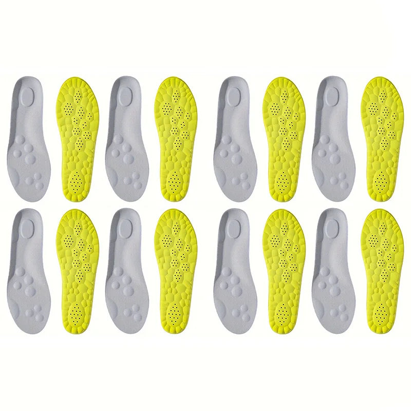 Latex Sport Insoles with Arch Support, Breathable & Deodorizing