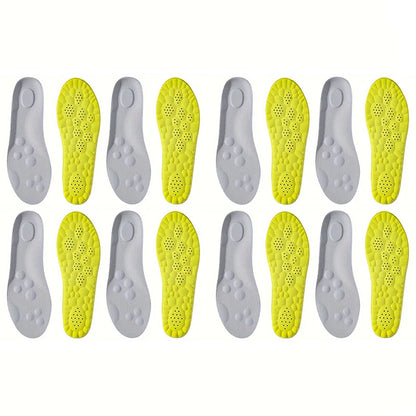 Latex Sport Insoles with Arch Support, Breathable & Deodorizing