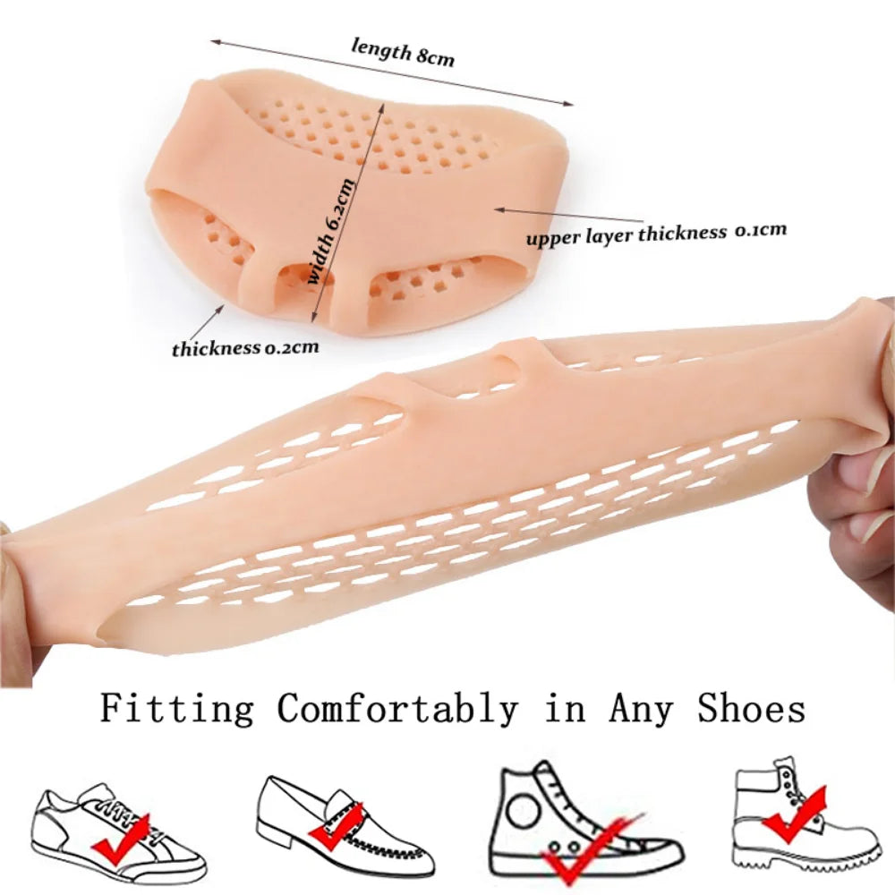 Silicone Gel Toe Separator & Bunion Cushion (2 Pcs)