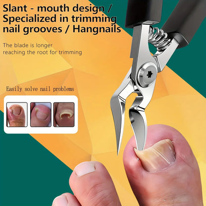 Heavy-Duty Stainless Steel Nail Clipper for Thick Toenails