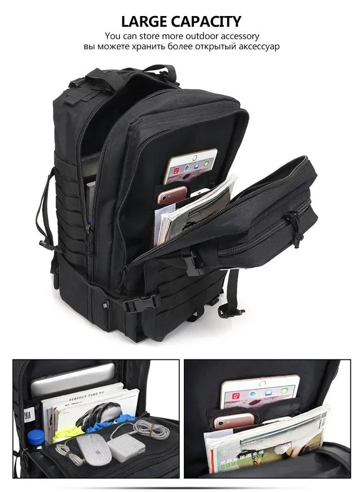 45L Tactical Backpack – Molle Hiking & Camping Pack