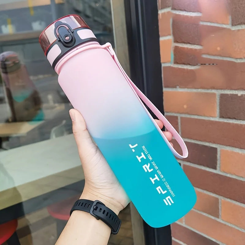 Gradient Color Sports Water Bottle – Matte Finish, 750ml & 1000ml
